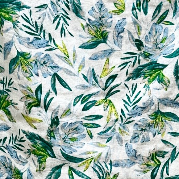 Ellen Tracy Women's Linen Blend Skort Size M Green Tropical Boho Feminine (NEW) - Picture 5 of 12